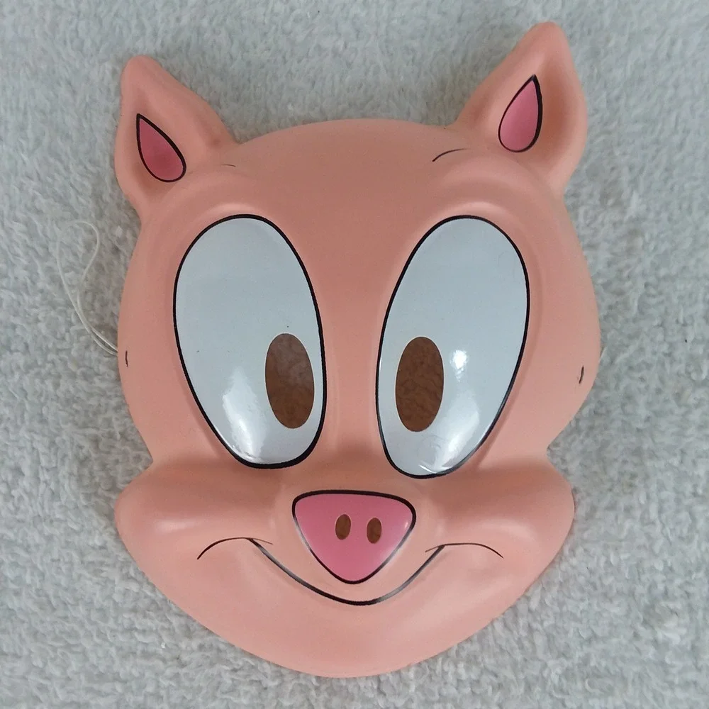 VTG‎ Tiny Toon Adventures Hampton J Pig Mask Porky 1993 Rubie's Costume Co NOS
